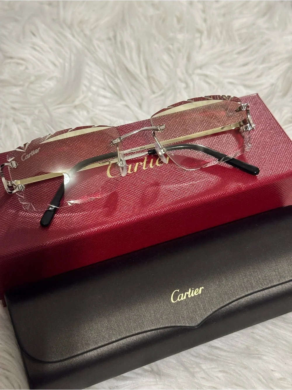 Custom Cartier Diamond-cut Lenses